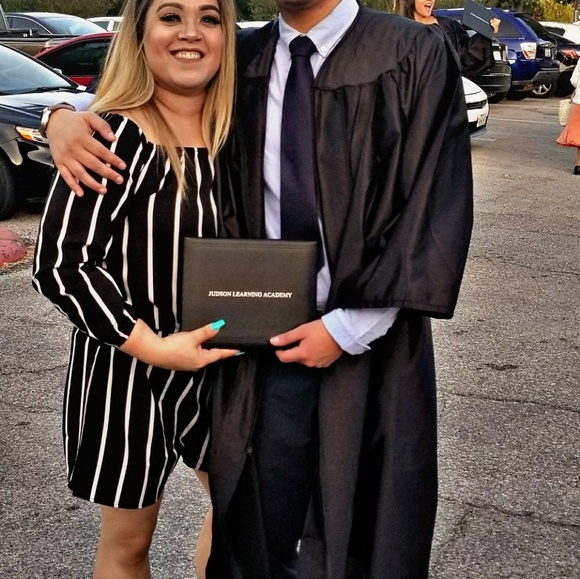 Black and white striped Romper - Picture 2 of 3
